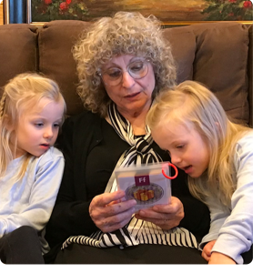 jenny and girls with cards