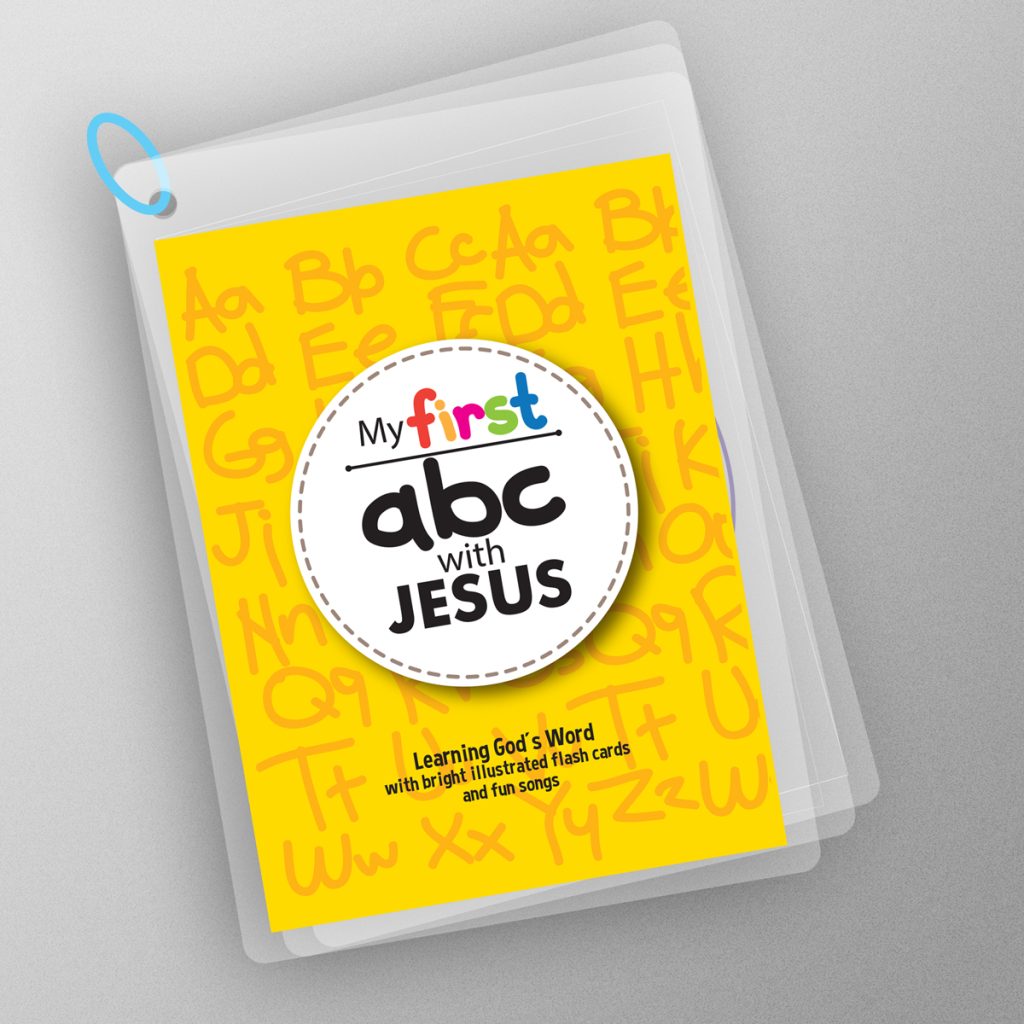 Mi Primer ABC Con Jesús - laminated flashcards (Spanish)